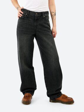 NWT Levi's Baggy Dad Jeans Shrink Up Black Wash 26